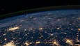 Photo de la terre prise depuis l'espace