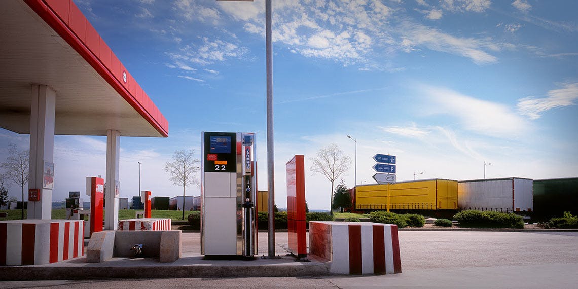 station service déserte aire de repos autoroute 