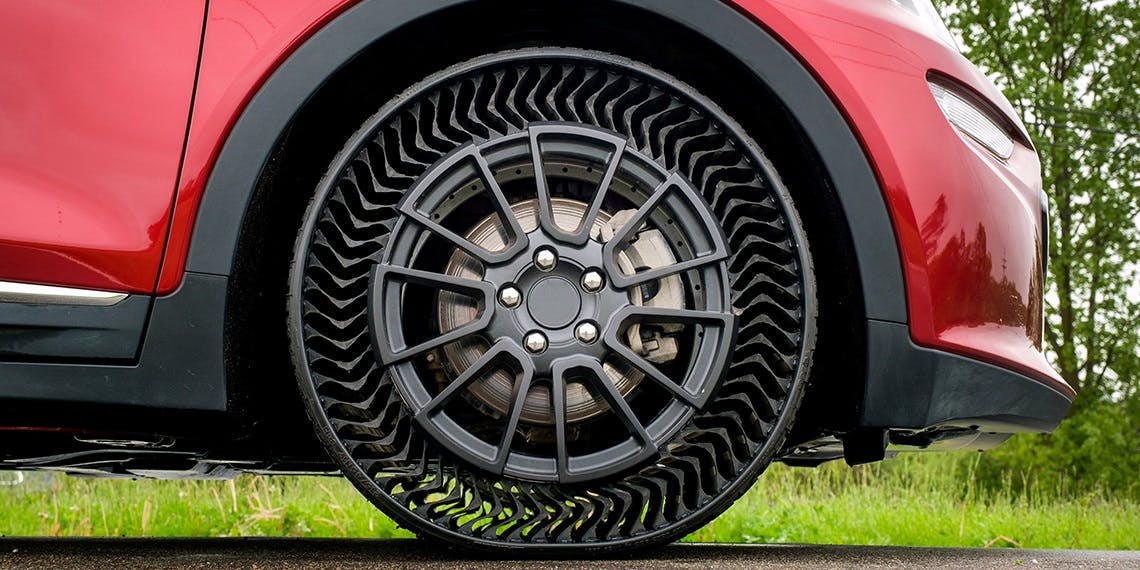 Michelin invente un pneu sans air increvable 