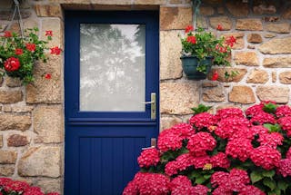 façade maison vacances hortensias