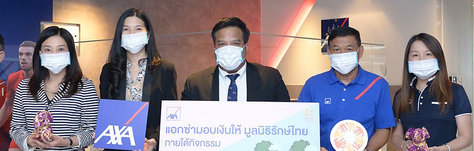 AXA Insurance Provides Financial Support to Raks Thai Foundation to Save Elephants in Thailand