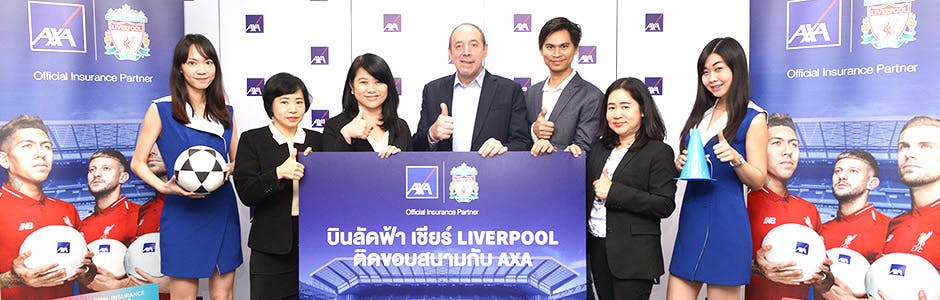 AXA Insurance Thailand Congratulated Four Lucky Winners to Participate in Campaign ‘Win an Exclusive Experience at Anfield with LFC Competition’