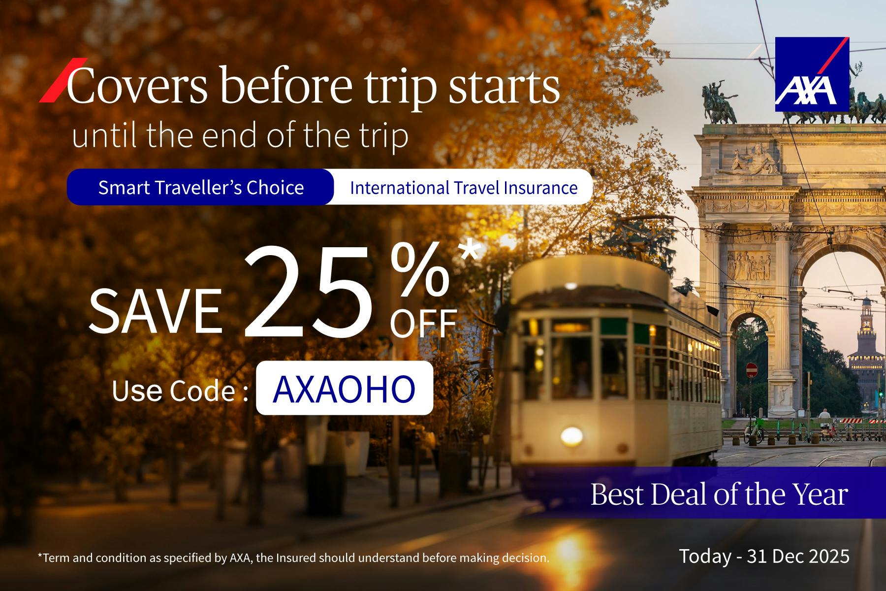 AXA Thailand highlights rising travel risks, introduces best-ever deal on AXA Smart Traveller’s Choice Insurance for year-end season