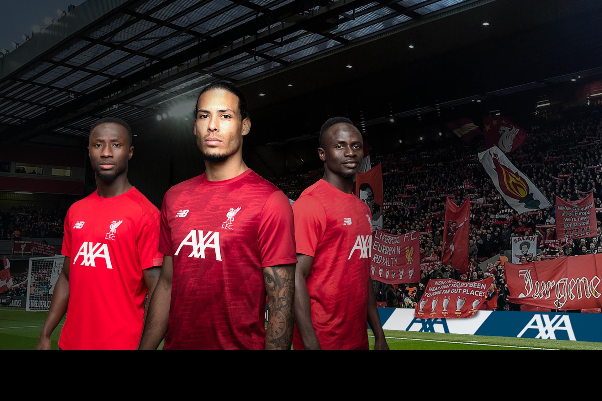 AXA becomes Liverpool Football Club's official training kit...