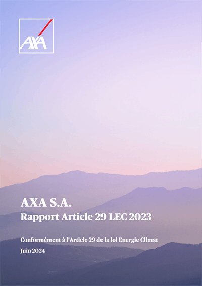 Rapport Article 29 2023 d’AXA S.A.