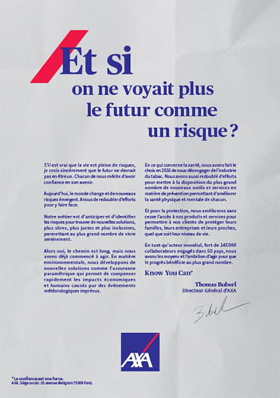 Notre vision et notre raison d'être | AXA